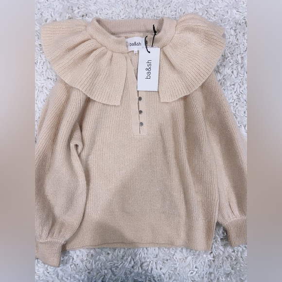 NWT Ba&Sh Hoa Wool & Mohair-Blend Sweater - Picture 5 of 7